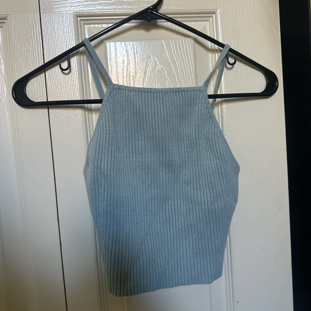 Forever 21 Ribbed Blue Tank Top